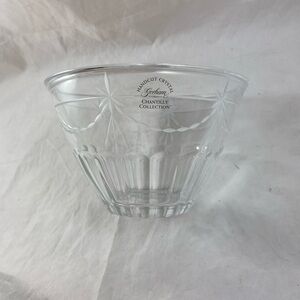 Gorham 1831 Chantilly Collection Handcut Full Lead Crystal Bowl Garland Pattern